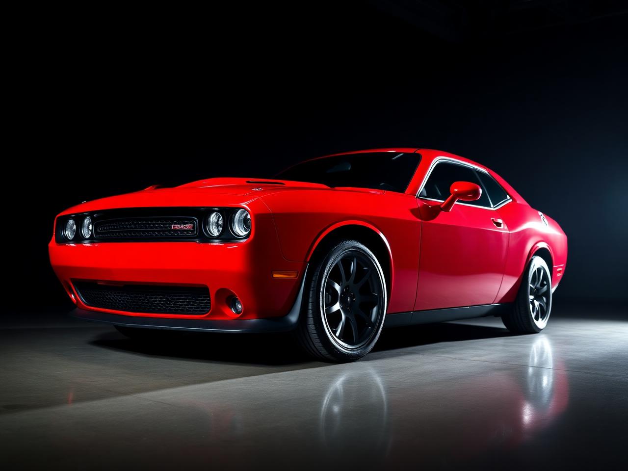 Dodge Challenger — Wrap rosso ultragloss