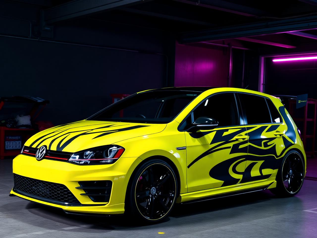 VW Golf 6R — Grafica personalizzata